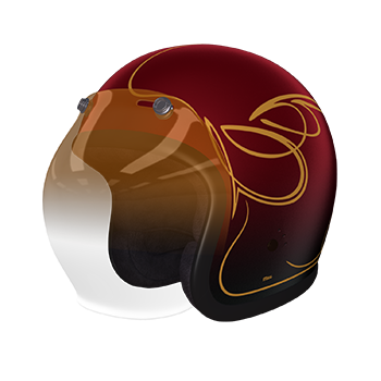 OUTLET Casco MOTO Negro SKY3 JET Estrella BANDIT Open face Helmet